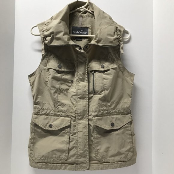 Eddie Bauer Khaki/Tan Travex Utility Vest